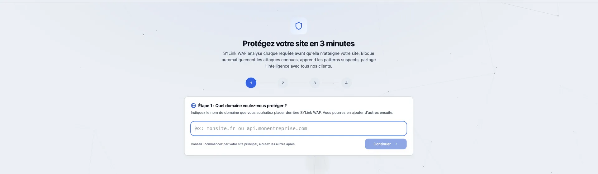 Mise en service en quatre étapes